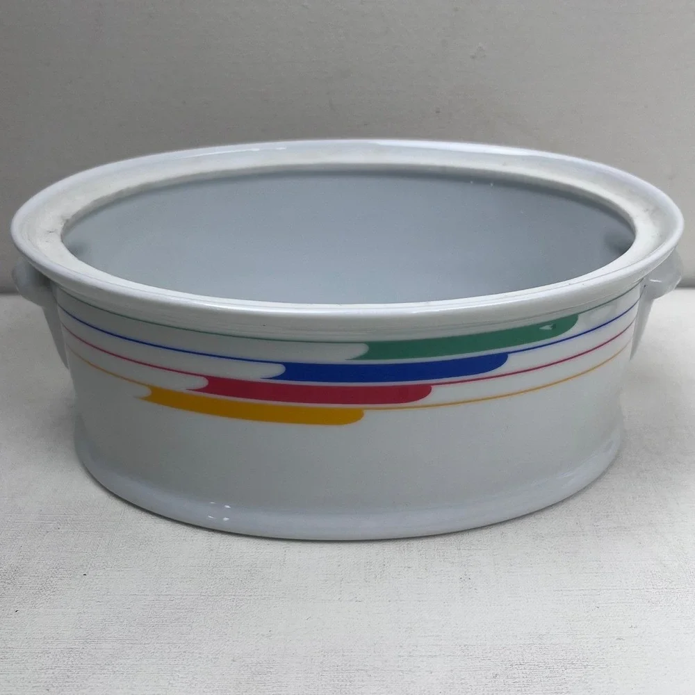 Studio Nova Ultra Ceram Bake Serve‎ Dish UP024 Hi Fi Japan Oval Casserole Lid